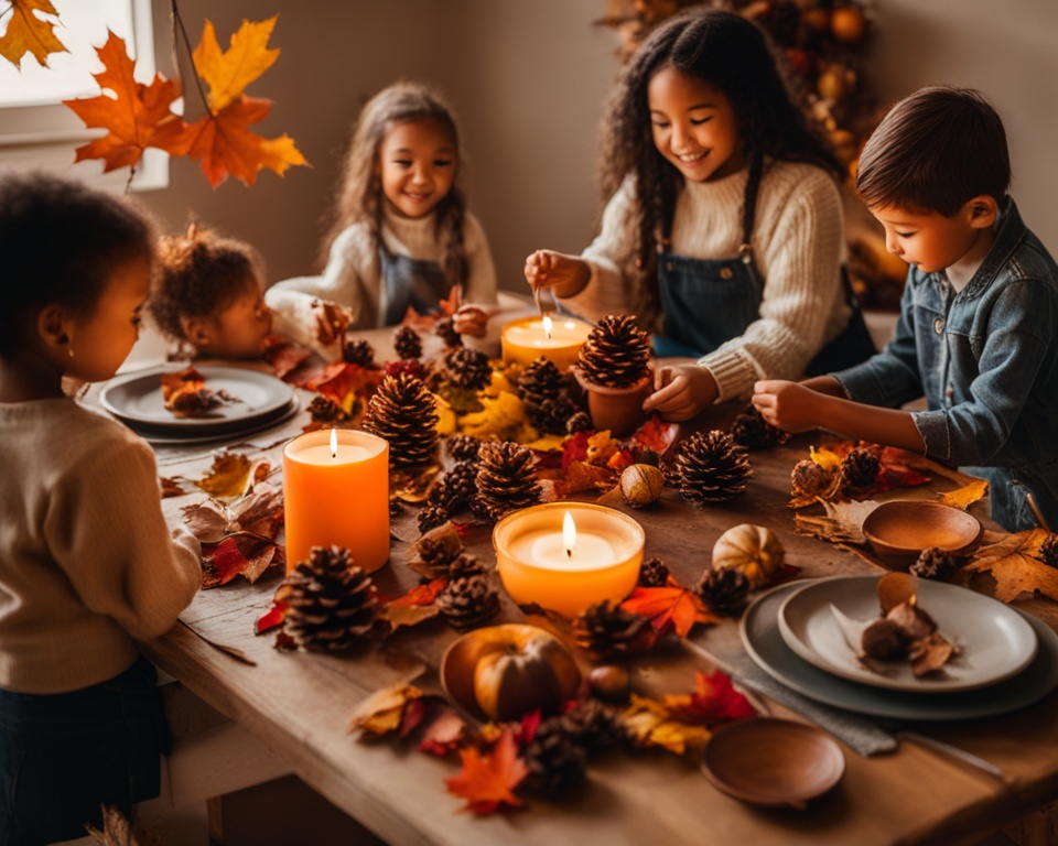 herbstliche Bastelarbeiten mit Naturmaterialien